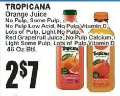 Food Universe Tropicana orange juice offer