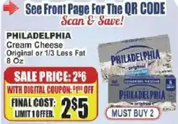 Food Universe Philadelphia cream cheese offer