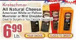 Food Universe Kretschmar all natural cheese offer