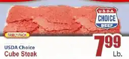 Food Universe Usda Choice Cube Steak offer