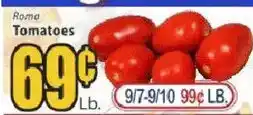 Food Universe Roma Tomatoes offer