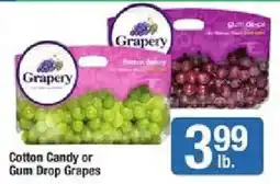 Shaw's Grapery Cotton Candy or Gum Drop Grapes offer