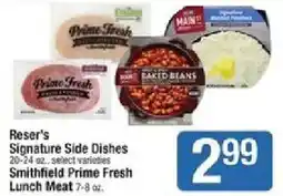 Shaw's Reser's Signature Side Dishes offer