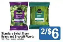 Shaw's Signature Select Green Beans and Broccoli Florets offer