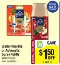 Shaw's Glade Plug-Ins or Automatic Spray Refills offer