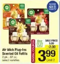 Shaw's Air Wick Plug-Ins Scented Oil Refills offer