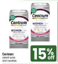 Shaw's Centrum select sizes and varieties offer