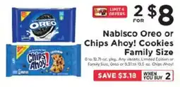 ShopRite Nabisco Oreo or Chips Ahoy! Cookies Family Size offer