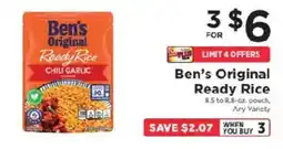 ShopRite Ben's Original Ready Rice offer