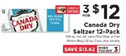 ShopRite Canada Dry Seltzer offer