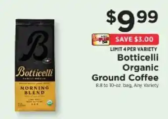 Botticelli organic ground coffee