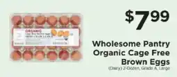 ShopRite Wholesome Pantry Organic Cage Free Brown Eggs offer