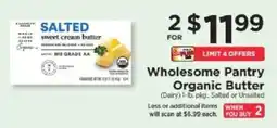 ShopRite Wholesome Pantry Organic Butter offer
