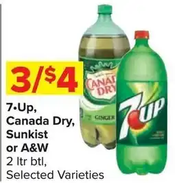 Shop 'n Save 7-up, Canada Dry, Sunkist or A&W offer