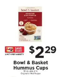 ShopRite Bowl & Basket Hummus Cups offer