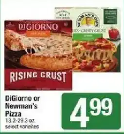 Shaw's DiGiorno or Newman's Pizza offer
