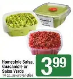 Shaw's Homestyle Salsa, Guacamole or Salsa Verde offer