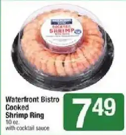 Shaw's Waterfront Bistro cooked shrimp ring offer