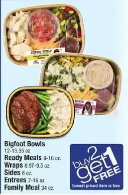 Shaw's Bigfoot Bowls offer