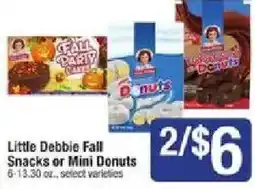 Shaw's Little Debbie Fall Snacks or Mini Donuts offer