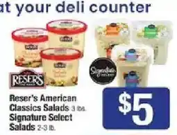 Shaw's Reser's American Classics Salads offer