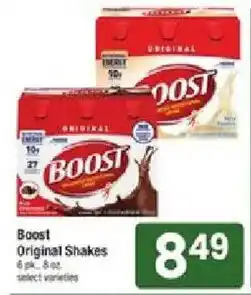 Shaw's Boost Original Shakes offer