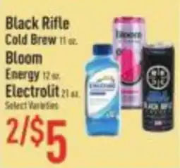 Strack & Van Til Black Rifle Cold Brew Bloom Energy Electrolit offer