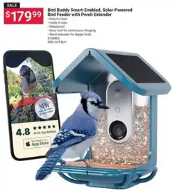 Ace Hardware Bird Buddy Smart-Enabled, Solar-Powered Bird Feeder with Perch Extender offer