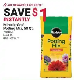 Ace Hardware Miracle-Gro Potting Mix offer