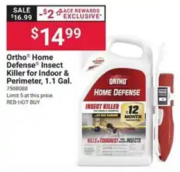 Ace Hardware Ortho home defense insect killer for indoor & perimeter offer