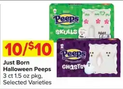 Shop 'n Save Just Born Halloween Peeps offer