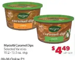Family Fare Marzetti caramel dips offer