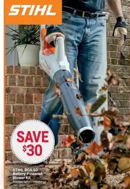 Ace Hardware Stihl bga 60 battery-powered blower kit offer