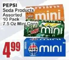 Food Universe Pepsi Soda Products Assorted offer