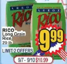 Food Universe Rico long grain rice offer