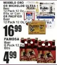 Food Universe Modelo Oro or Michelob Ultra Beer offer