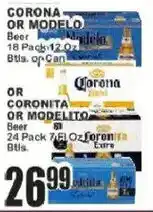 Food Universe Corona or Modelo Beer offer