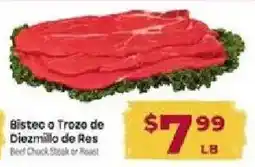 Cardenas Beef Chuck Steak or Roast offer