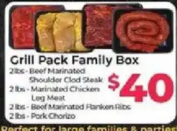 Cardenas Grill Pack Family Box offer