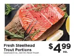 ShopRite Fresh Steelhead Trout Portions offer