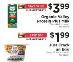 ShopRite Organic Valley Protein Plus Milk offer