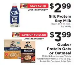 ShopRite Silk Protein Soy Milk offer