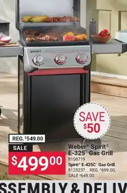 Ace Hardware Weber Spirit E-325 Gas Grill offer