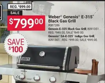 Weber Genesis E-315 Black Gas Grill