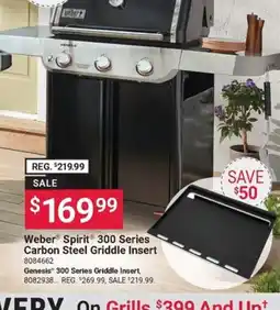 Ace Hardware Weber Spirit 300 Series Carbon Steel Griddle Insert offer