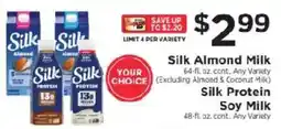 ShopRite Silk Almond Milk offer
