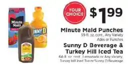 ShopRite Minute Maid Punches, Sunny D Beverage & Turkey Hill Iced Tea offer