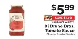 ShopRite Di Bruno Bros. Tomato Sauce offer