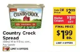 ShopRite Country Crock Spread offer