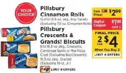 ShopRite Pillsbury cinnamon rolls offer